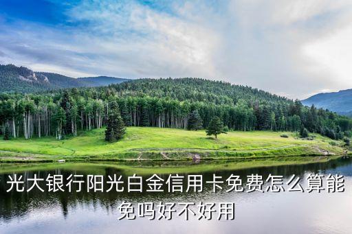 光大銀行陽光白金信用卡免費(fèi)怎么算能免嗎好不好用