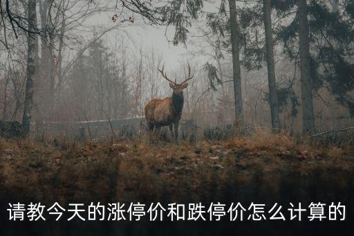 請教今天的漲停價和跌停價怎么計算的