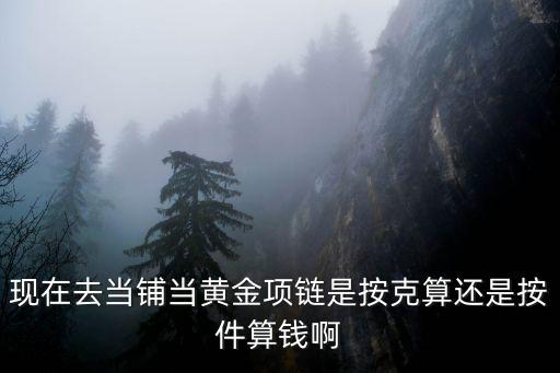 現(xiàn)在去當鋪當黃金項鏈是按克算還是按件算錢啊