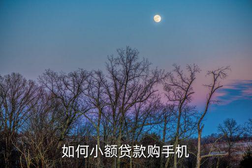 怎么買手機(jī)還可以貸款，如何小額貸款購(gòu)手機(jī)