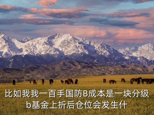 比如我我一百手國防B成本是一塊分級(jí)b基金上折后倉位會(huì)發(fā)生什