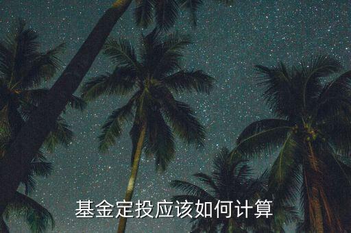 基金定投應(yīng)該如何計(jì)算