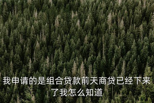 組合貸款放款怎么通知，組合貸款簽訂合同之后什么時候放款