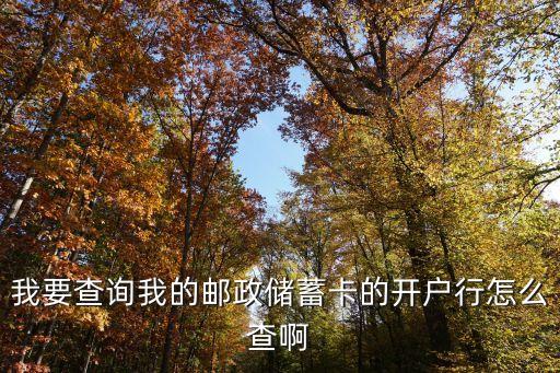 郵政銀行開(kāi)戶(hù)行怎么查，怎樣查出郵政卡號(hào)的開(kāi)戶(hù)行
