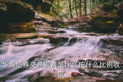 交易規(guī)費怎么收，華泰證券交易規(guī)費是什么按什么比例收取