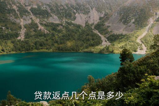 貸款返點(diǎn)幾個(gè)點(diǎn)是多少