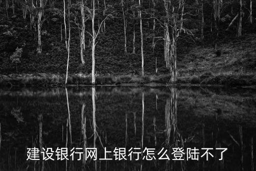 建設銀行網(wǎng)上銀行怎么登陸不了