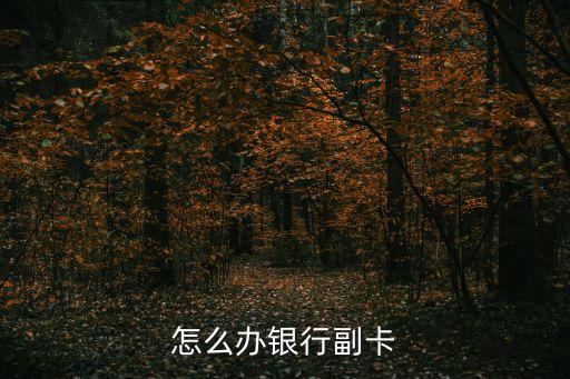 怎么辦銀行副卡