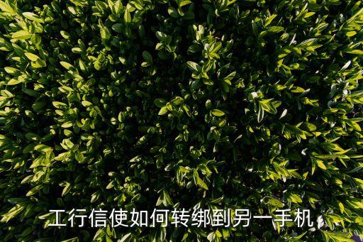 工行信使如何轉(zhuǎn)綁到另一手機