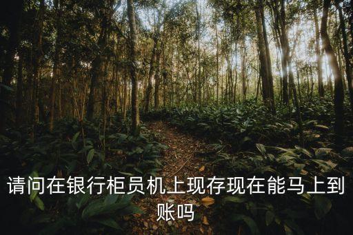 請問在銀行柜員機上現(xiàn)存現(xiàn)在能馬上到賬嗎