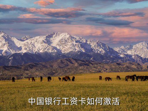 中國銀行工資卡如何激活
