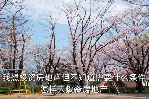 我想投資房地產(chǎn)但不知道需要什么條件怎樣去投資房地產(chǎn)