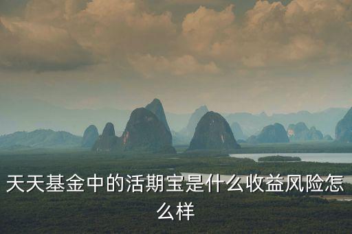天天活期寶怎么樣，在天天基金網(wǎng)上面買活期寶怎么樣