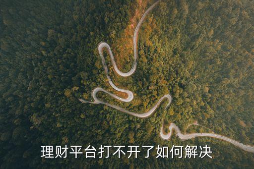 理財(cái)平臺(tái)打不開(kāi)了如何解決