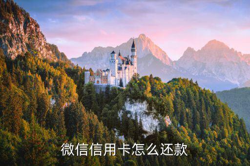微信信用卡怎么還款