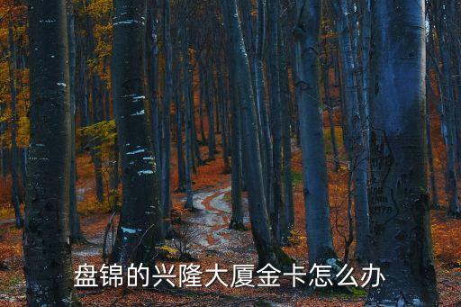 盤錦的興隆大廈金卡怎么辦