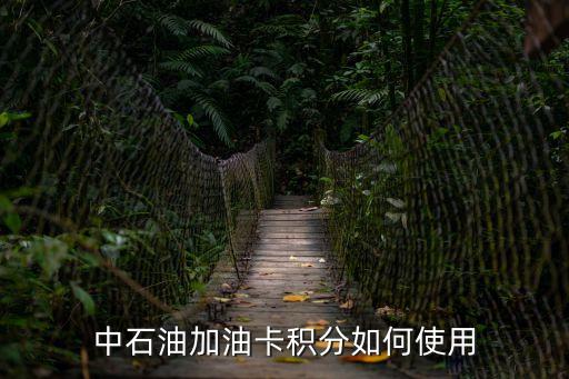 中石油加油卡積分如何使用