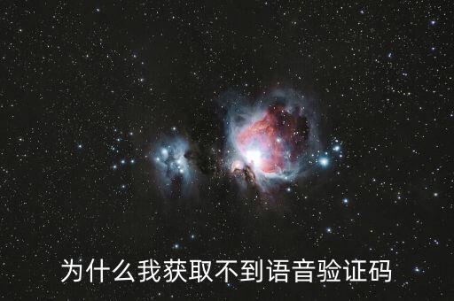 為什么我獲取不到語音驗證碼