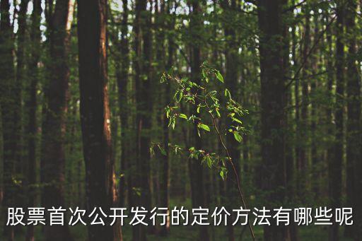 股票首次公開發(fā)行的定價方法有哪些呢