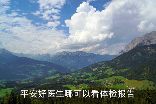 平安好醫(yī)生體檢怎么看，平安好醫(yī)生哪可以看體檢報(bào)告