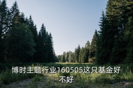 博時(shí)主題行業(yè)160505這只基金好不好