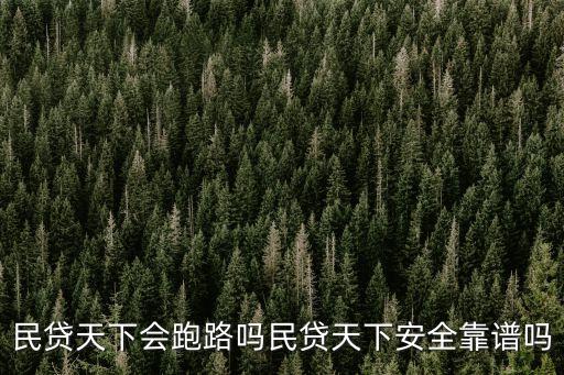 民貸天下房貸怎么樣，民貸天下會跑路嗎民貸天下安全靠譜嗎