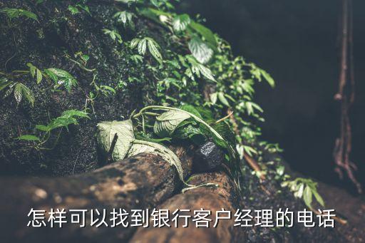 怎么聯系銀行貸款經理，怎樣可以找到銀行客戶經理的電話