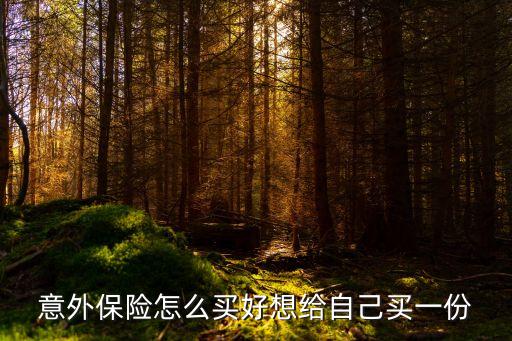 意外險(xiǎn) 怎么買，意外保險(xiǎn)怎么買好想給自己買一份