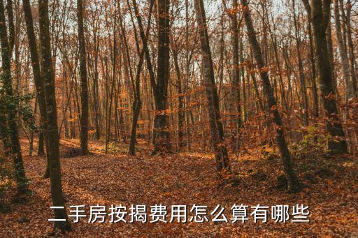 2手房按揭怎么算，如何計算二手房貸款額