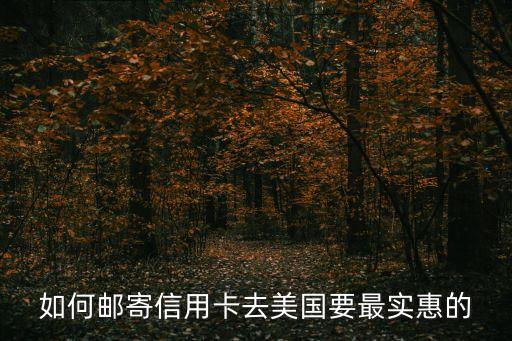 如何郵寄信用卡去美國(guó)要最實(shí)惠的
