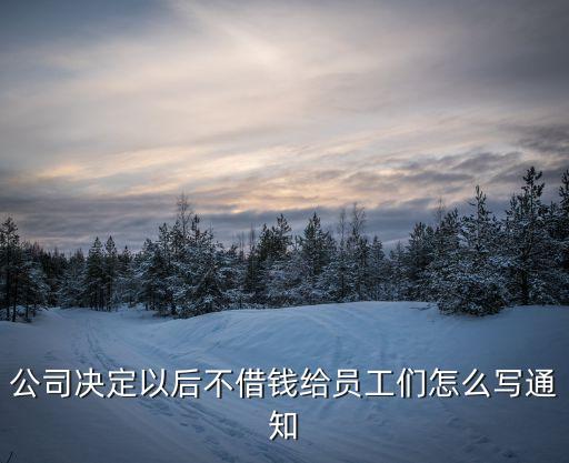 公司決定以后不借錢給員工們怎么寫通知