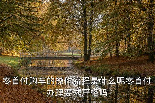 零首付購車怎么辦理，有誰知道怎么辦理0首付購車的