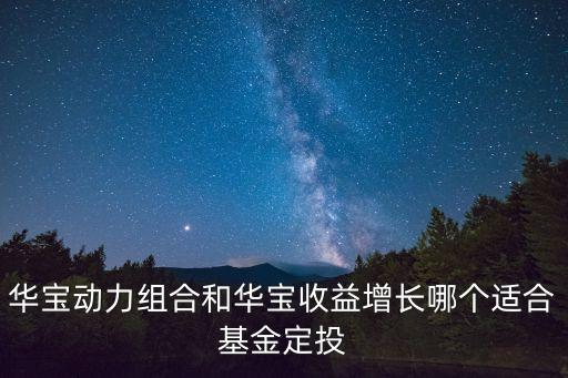華寶動力組合和華寶收益增長哪個適合基金定投