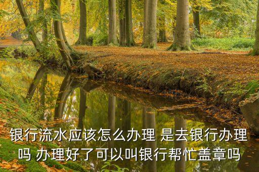 銀行流水應(yīng)該怎么辦理 是去銀行辦理嗎 辦理好了可以叫銀行幫忙蓋章嗎