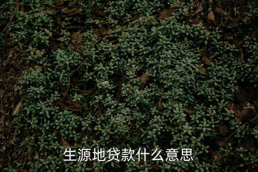 生源地貸款是怎么回事，生源地貸款什么意思