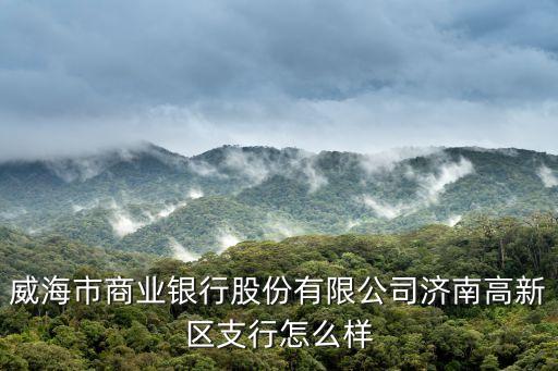 威海市商業(yè)銀行股份有限公司濟(jì)南高新區(qū)支行怎么樣