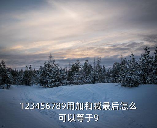 寧波銀行萬利金怎么用，123456789用加和減最后怎么可以等于9