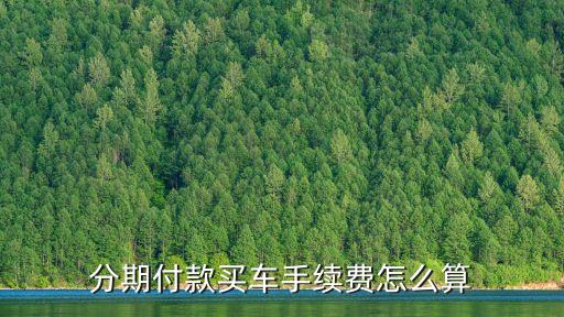 汽車分期貸款手續(xù)費(fèi)怎么算的，分期付款買車手續(xù)費(fèi)怎么算