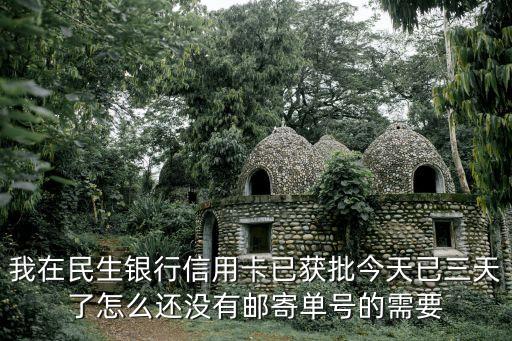我在民生銀行信用卡已獲批今天已三天了怎么還沒有郵寄單號的需要