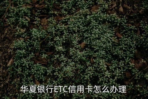 鄭州華夏銀行etc怎么辦理嗎，鄭州 ETC 怎樣辦理