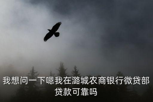農(nóng)商銀行微貸怎么樣，我想問一下嗯我在潞城農(nóng)商銀行微貸部貸款可靠嗎
