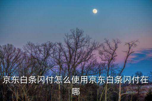 白條線下閃付怎么付款，小米白條閃付怎么付款