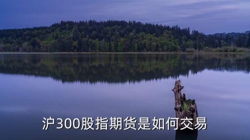 怎么買滬深300期貨，滬深300指數(shù)期貨如何開戶