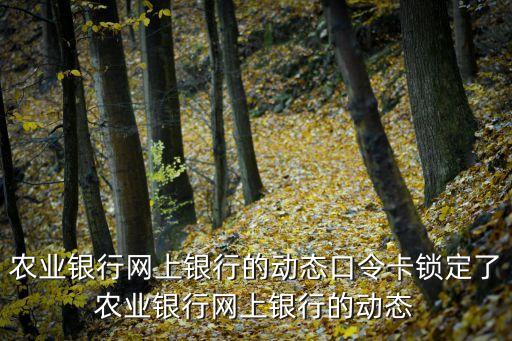 農(nóng)行動(dòng)態(tài)口令怎么取消，關(guān)于銀行動(dòng)態(tài)銀行口令卡怎么綁定和解綁