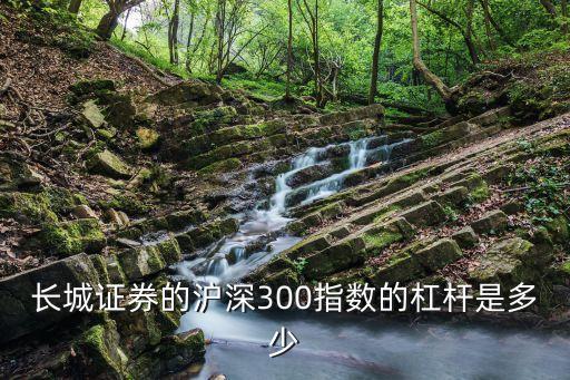 長城證券的滬深300指數(shù)的杠桿是多少