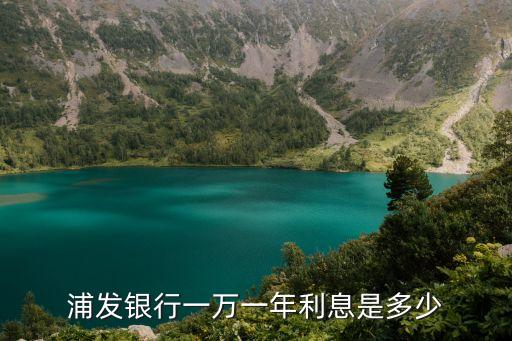 浦發(fā)銀行一萬(wàn)一年利息是多少