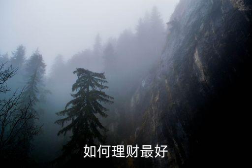 怎么理財好，怎么樣理財最好