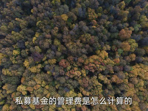 私募基金的管理費是怎么計算的