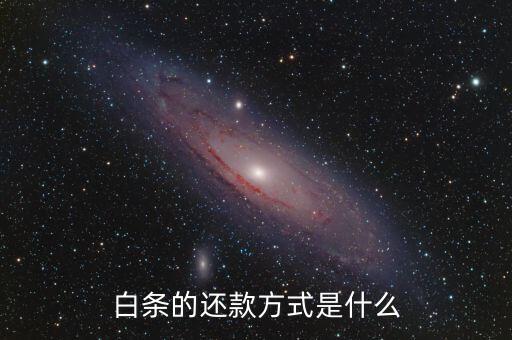 白領貸怎么還款方式，白條的還款方式是什么