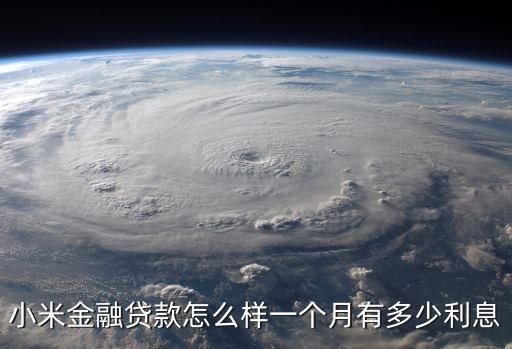 2016年小米金融怎么樣，小米金融貸款怎么樣一個月有多少利息